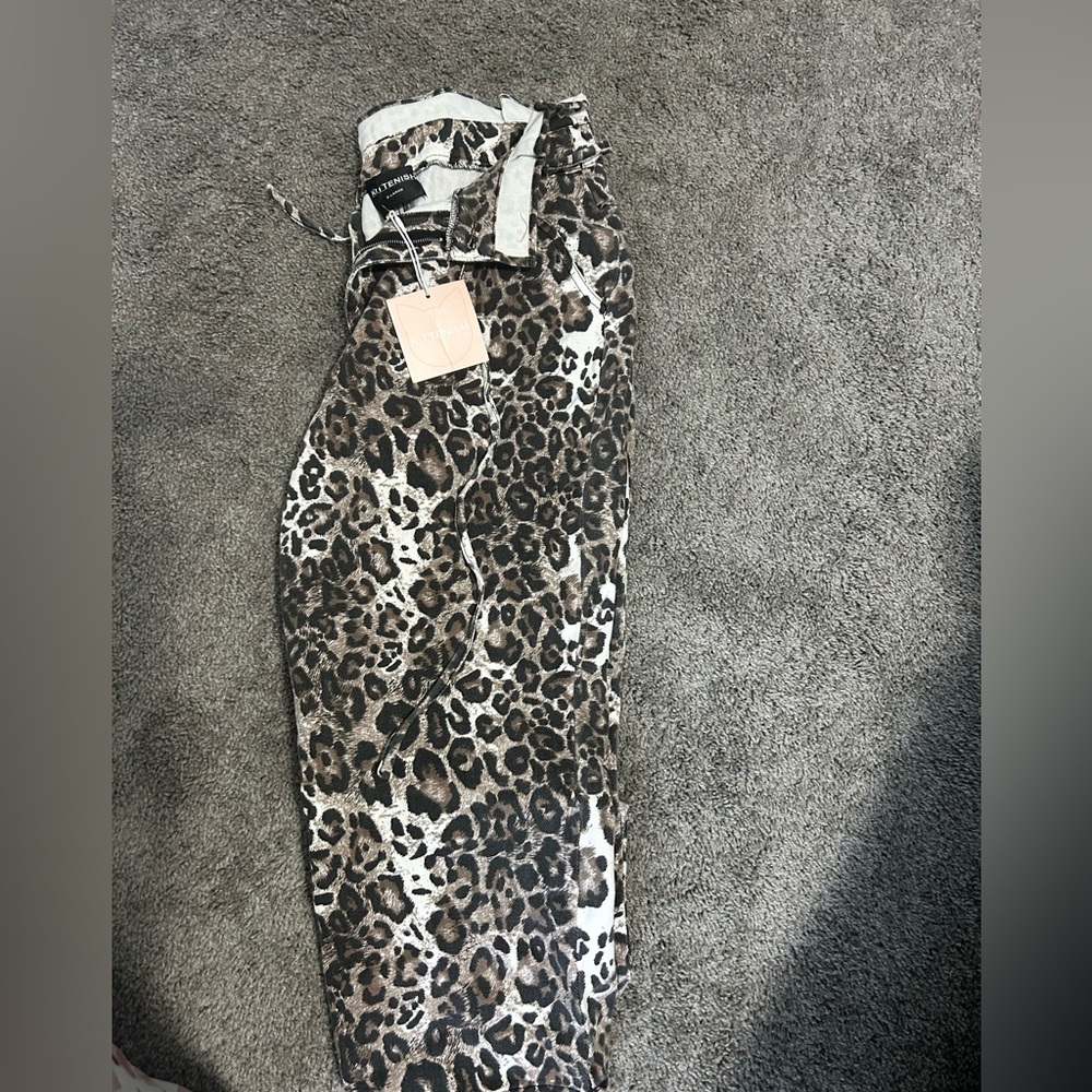 Kittenish high rise cheetah jeans